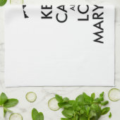 カスタマイズ保可能なCALM and LOVE MARYLAND キッチンタオル (折り畳み)