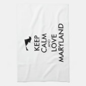 カスタマイズ保可能なCALM and LOVE MARYLAND キッチンタオル (縦)