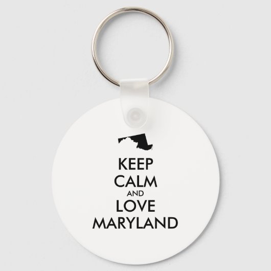 カスタマイズ保可能なCALM and LOVE MARYLAND キーホルダー (正面)
