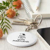 カスタマイズ保可能なCALM and LOVE MARYLAND キーホルダー (側面)