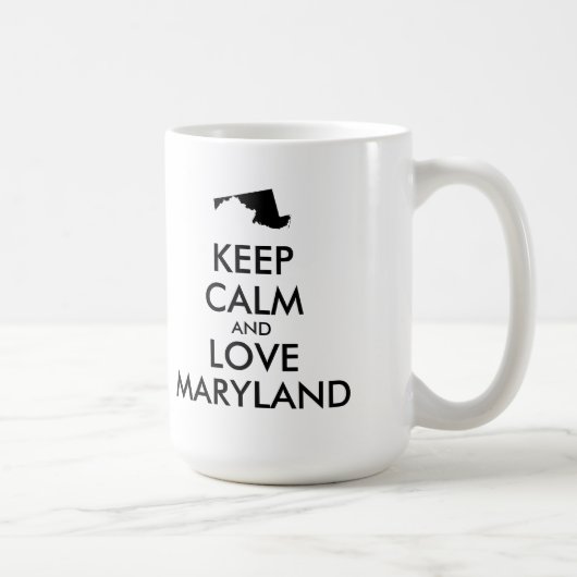 カスタマイズ保可能なCALM and LOVE MARYLAND コーヒーマグカップ (右)