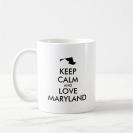 カスタマイズ保可能なCALM and LOVE MARYLAND コーヒーマグカップ