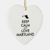 カスタマイズ保可能なCALM and LOVE MARYLAND セラミックオーナメント (右)