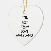 カスタマイズ保可能なCALM and LOVE MARYLAND セラミックオーナメント (左)