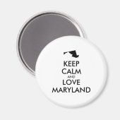 カスタマイズ保可能なCALM and LOVE MARYLAND マグネット (正面/裏面)