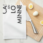 カスタマイズ保可能なCALM and LOVE MINNESOTA キッチンタオル (四つ折り)