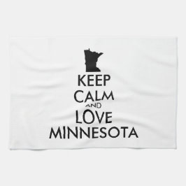 カスタマイズ保可能なCALM and LOVE MINNESOTA キッチンタオル
