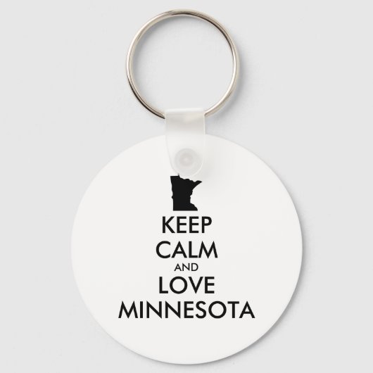 カスタマイズ保可能なCALM and LOVE MINNESOTA キーホルダー (正面)