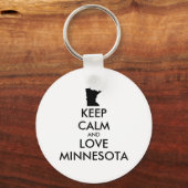 カスタマイズ保可能なCALM and LOVE MINNESOTA キーホルダー (正面)