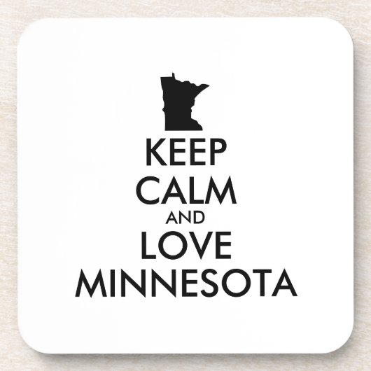 カスタマイズ保可能なCALM and LOVE MINNESOTA コースター (正面)