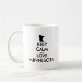 カスタマイズ保可能なCALM and LOVE MINNESOTA コーヒーマグカップ (左)