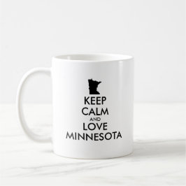 カスタマイズ保可能なCALM and LOVE MINNESOTA コーヒーマグカップ