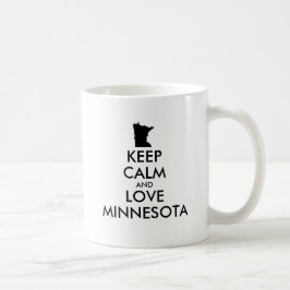 カスタマイズ保可能なCALM and LOVE MINNESOTA コーヒーマグカップ