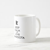 カスタマイズ保可能なCALM and LOVE MINNESOTA コーヒーマグカップ (正面右)