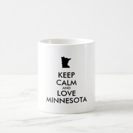 カスタマイズ保可能なCALM and LOVE MINNESOTA コーヒーマグカップ