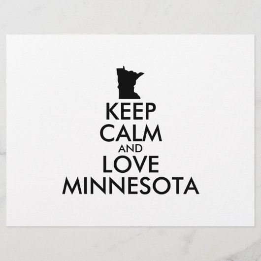 カスタマイズ保可能なCALM and LOVE MINNESOTA チラシ (正面)