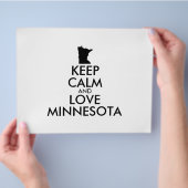 カスタマイズ保可能なCALM and LOVE MINNESOTA チラシ (手)
