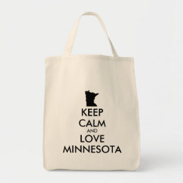 カスタマイズ保可能なCALM and LOVE MINNESOTA トートバッグ