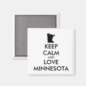 カスタマイズ保可能なCALM and LOVE MINNESOTA マグネット (正面/裏面)