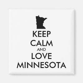 カスタマイズ保可能なCALM and LOVE MINNESOTA マグネット