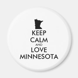 カスタマイズ保可能なCALM and LOVE MINNESOTA マグネット