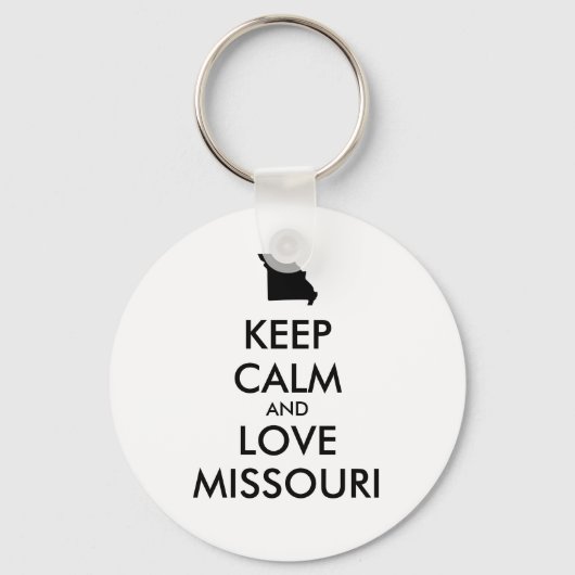 カスタマイズ保可能なCALM AND LOVE MISSOURI キーホルダー (正面)