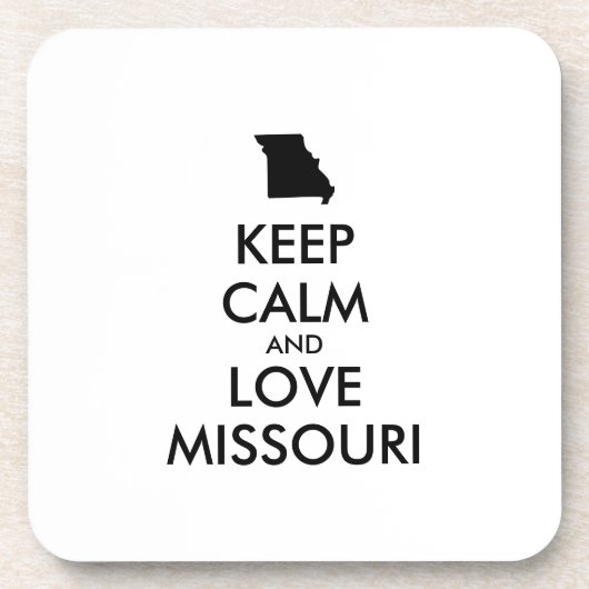 カスタマイズ保可能なCALM AND LOVE MISSOURI コースター (正面)