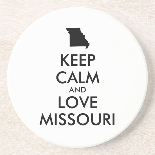 カスタマイズ保可能なCALM AND LOVE MISSOURI コースター (正面)
