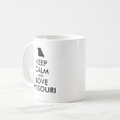 カスタマイズ保可能なCALM AND LOVE MISSOURI コーヒーマグカップ (正面左)