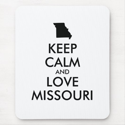 カスタマイズ保可能なCALM AND LOVE MISSOURI マウスパッド (正面)