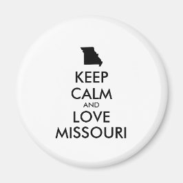 カスタマイズ保可能なCALM AND LOVE MISSOURI マグネット