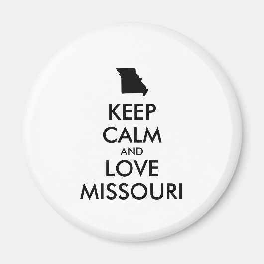 カスタマイズ保可能なCALM AND LOVE MISSOURI マグネット (正面)