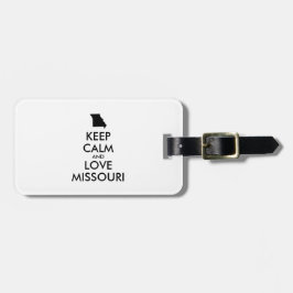 カスタマイズ保可能なCALM AND LOVE MISSOURI ラゲッジタグ