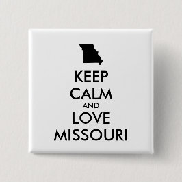 カスタマイズ保可能なCALM AND LOVE MISSOURI 缶バッジ