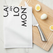 カスタマイズ保可能なCALM and LOVE MONTANA キッチンタオル (四つ折り)