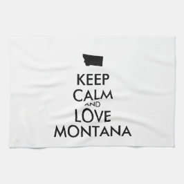 カスタマイズ保可能なCALM and LOVE MONTANA キッチンタオル