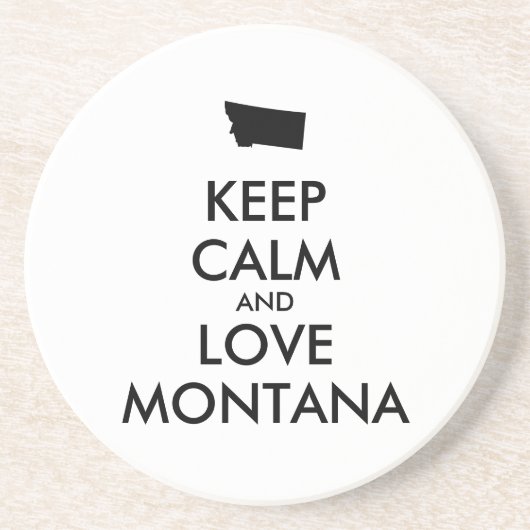 カスタマイズ保可能なCALM and LOVE MONTANA コースター (正面)
