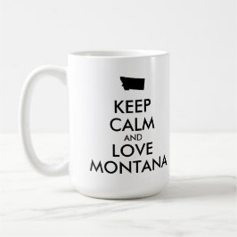 カスタマイズ保可能なCALM and LOVE MONTANA コーヒーマグカップ