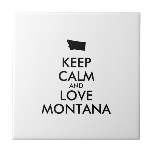 カスタマイズ保可能なCALM and LOVE MONTANA タイル (正面)