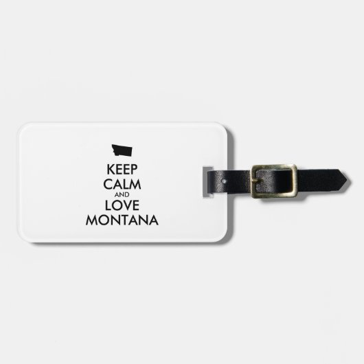 カスタマイズ保可能なCALM and LOVE MONTANA ラゲッジタグ (正面横)