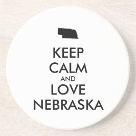 カスタマイズ保可能なCALM AND LOVE NEBRASKA コースター