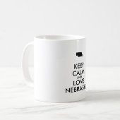 カスタマイズ保可能なCALM AND LOVE NEBRASKA コーヒーマグカップ (正面左)