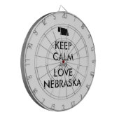 カスタマイズ保可能なCALM AND LOVE NEBRASKA ダーツボード (正面左)