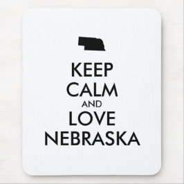 カスタマイズ保可能なCALM AND LOVE NEBRASKA マウスパッド