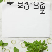 カスタマイズ保可能なCALM and LOVE NEVADA キッチンタオル (折り畳み)