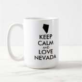 カスタマイズ保可能なCALM and LOVE NEVADA コーヒーマグカップ (左)