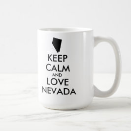 カスタマイズ保可能なCALM and LOVE NEVADA コーヒーマグカップ