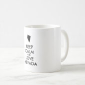 カスタマイズ保可能なCALM and LOVE NEVADA コーヒーマグカップ (正面右)