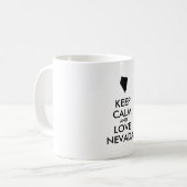 カスタマイズ保可能なCALM and LOVE NEVADA コーヒーマグカップ (正面左)