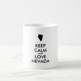 カスタマイズ保可能なCALM and LOVE NEVADA コーヒーマグカップ